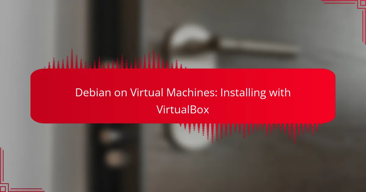 Installing Debian on VirtualBox: A Step-by-Step Guide for Beginners
