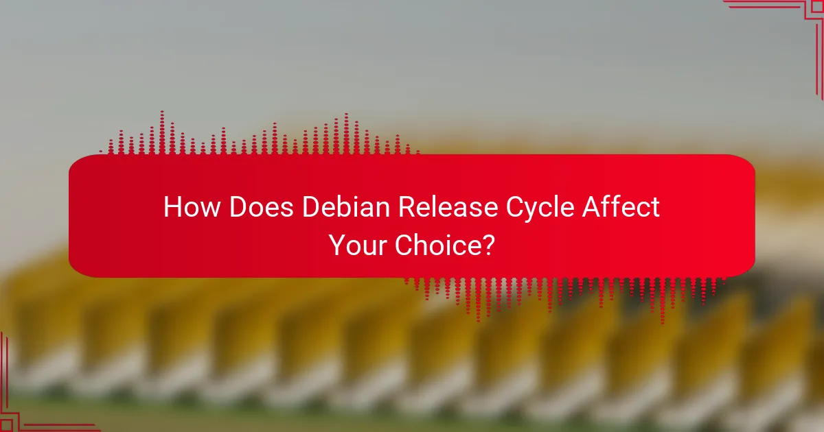 How Does Debian Release Cycle Affect Your Choice?
