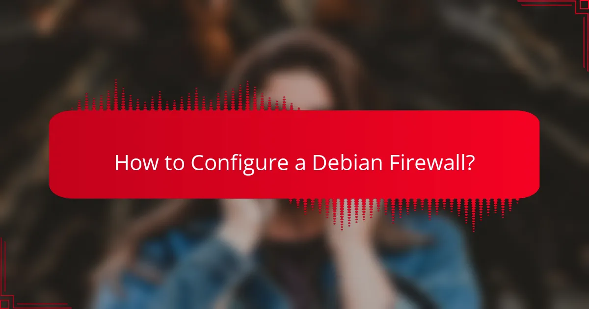 How to Configure a Debian Firewall?