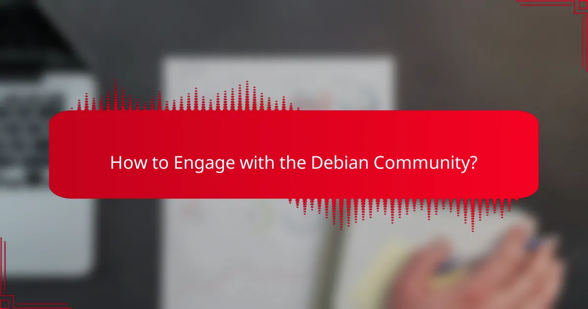 How to Engage with the Debian Community?