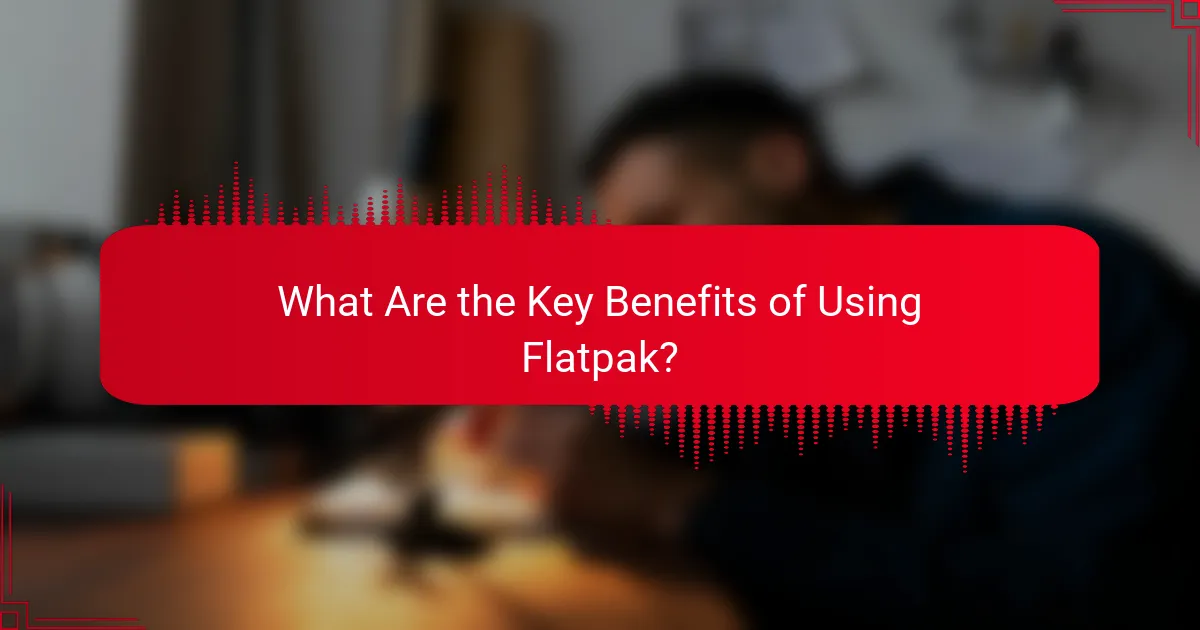 What Are the Key Benefits of Using Flatpak?