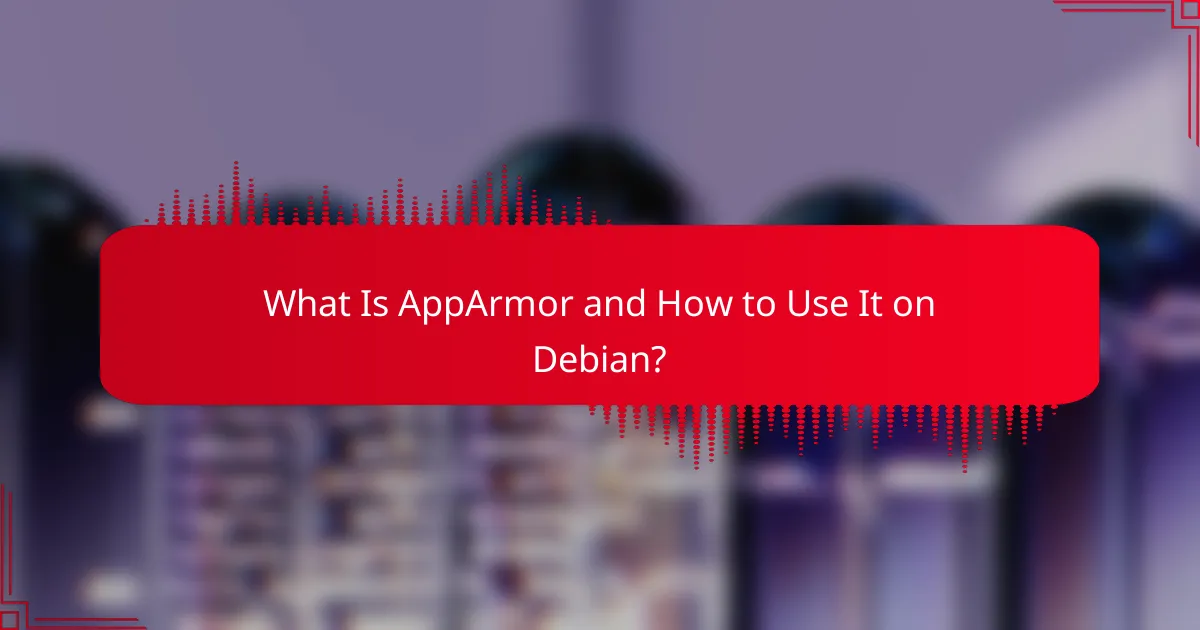 What Is AppArmor and How to Use It on Debian?